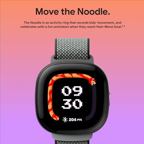 Fitbit Google Ace LTE - Kids Smartwatch with Call, Message, GPS, and Activity-Based Games, Ace Pass Data Plan Required - Spicy - Moovin