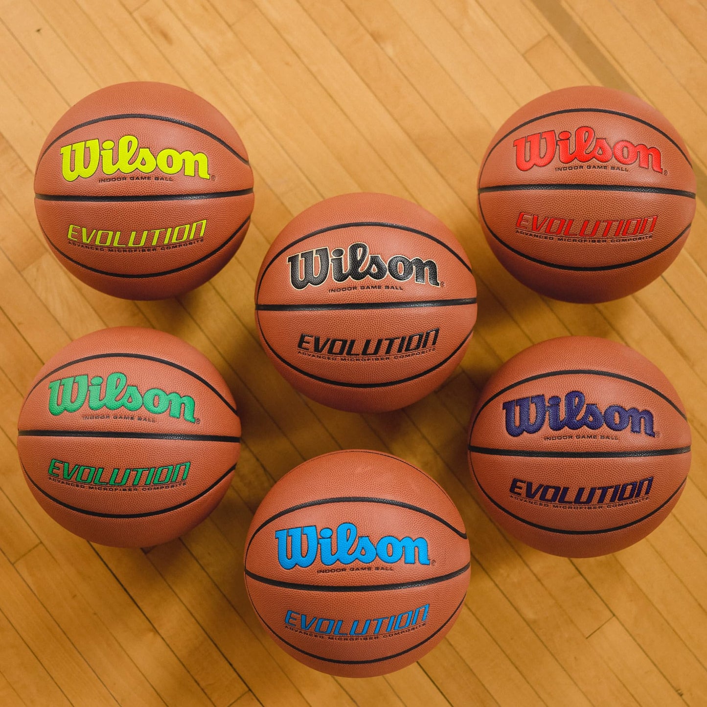WILSON Evolution Game Basketball - Game Ball, Size 7 - 29.5"
