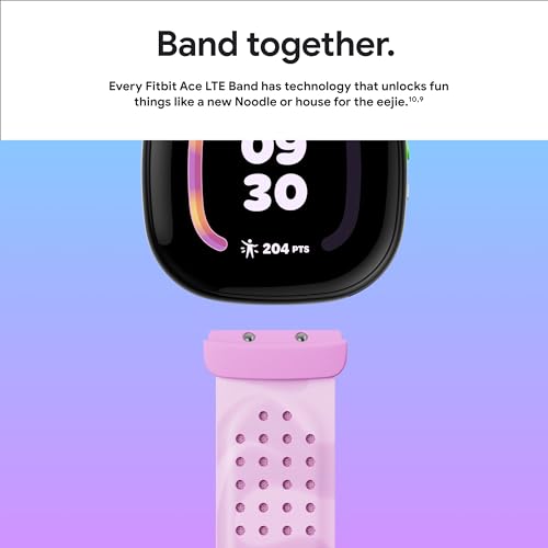 Fitbit Google Ace LTE - Kids Smartwatch with Call, Message, GPS, and Activity-Based Games, Ace Pass Data Plan Required - Spicy - Moovin