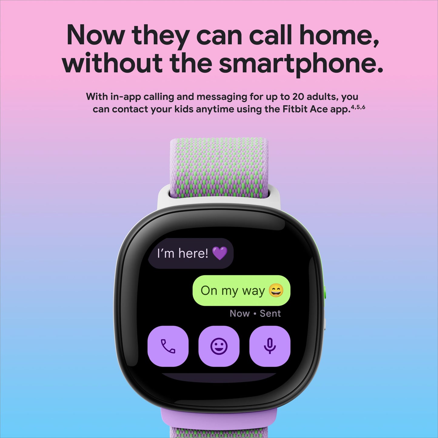 Fitbit Google Ace LTE - Kids Smartwatch with Call, Message, GPS, and Activity-Based Games, Ace Pass Data Plan Required - Spicy - Moovin